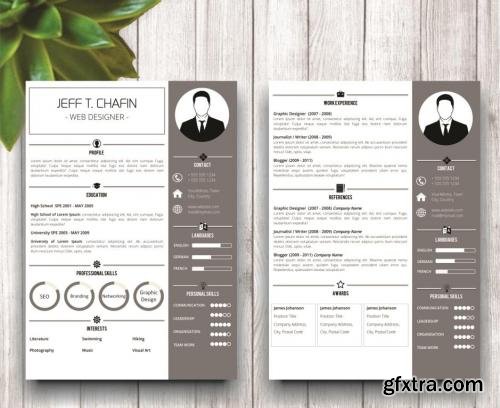 CreativeMarket Simple Resume Template in MS Word 561406