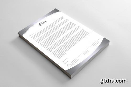 CreativeMarket Light Corporate Letterhead 562122