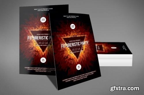 CreativeMarket Bright Abstract Flyer Psd Template 561369