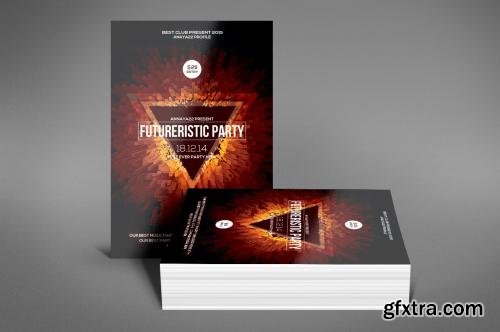 CreativeMarket Bright Abstract Flyer Psd Template 561369