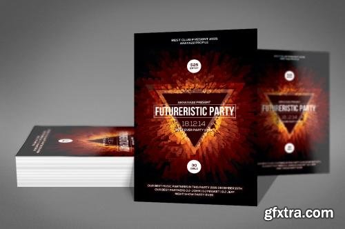 CreativeMarket Bright Abstract Flyer Psd Template 561369