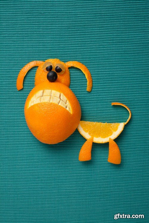 FUNNY ANIMALS OF FRUITS & VEGETABLES 15x JPEG