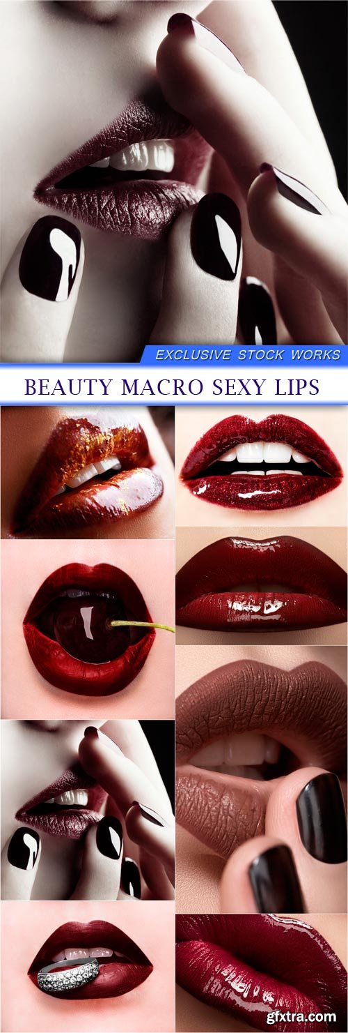 Beauty macro sexy lips 8X JPEG