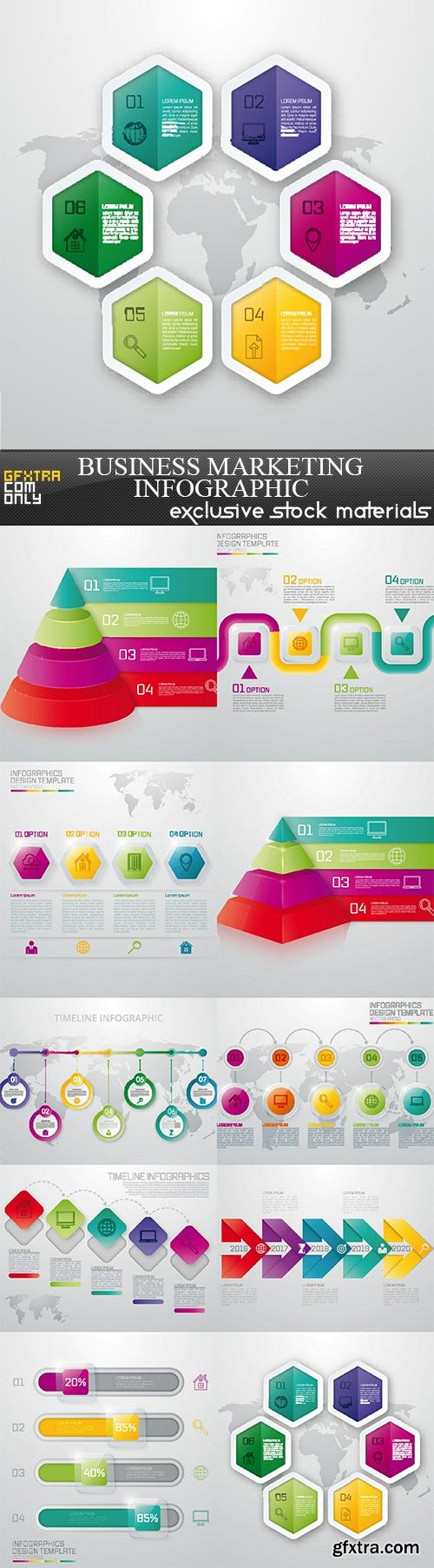 Business marketing Infographic, 10  x  EPS