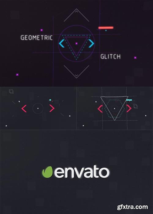 Videohive - Geometric Glitch Logo Intro 2 - 15066335