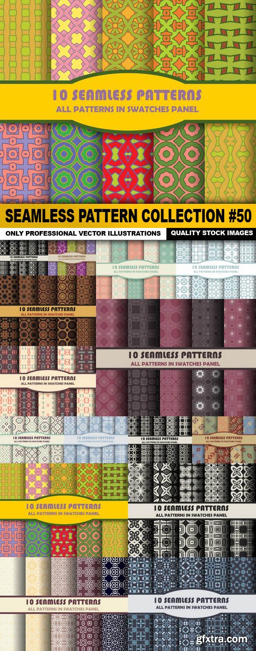 Seamless Pattern Collection #50 - 15 Vector