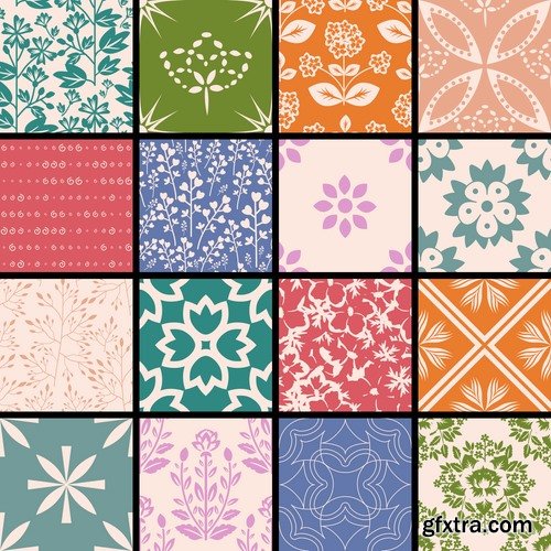 Collection of wallpaper pattern background is skin 25 EPS