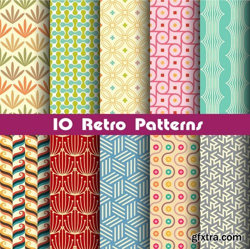 Collection of wallpaper pattern background is skin 25 EPS