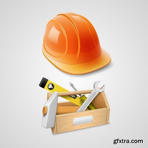 Collection of box tool vector image 25 EPS