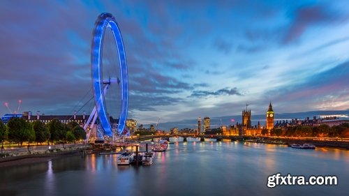 Collection of England London Bridge Big Ben evening city 25 HQ Jpeg