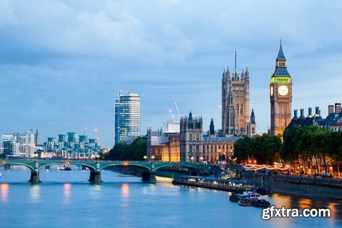 Collection of England London Bridge Big Ben evening city 25 HQ Jpeg