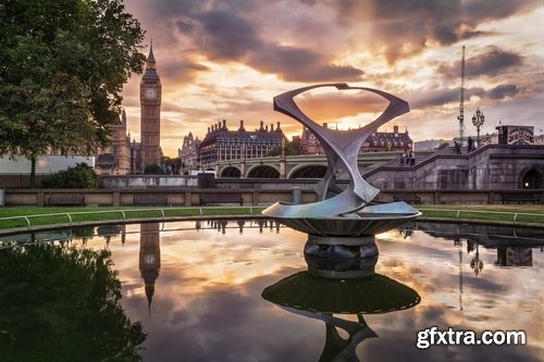 Collection of England London Bridge Big Ben evening city 25 HQ Jpeg