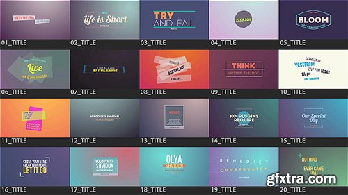 Videohive - Motion Titles Pack - 14634352