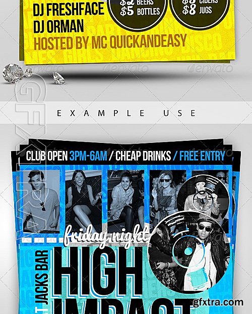 GraphicRiver - High Impact - A5 PSD Flyer Template 628416