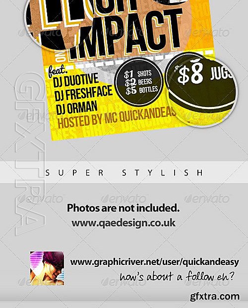 GraphicRiver - High Impact - A5 PSD Flyer Template 628416