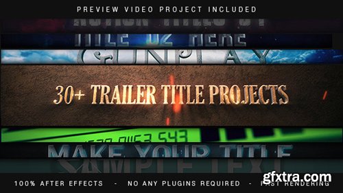 Videohive - Trailer Titles Pack - 14072756