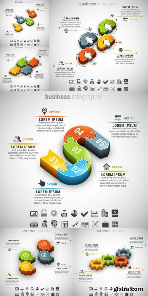 Vector Illustration of Business Infographic