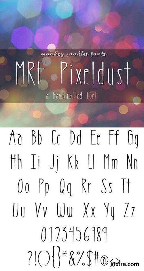 MRF Pixeldust Font