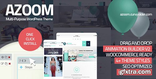 ThemeForest - Azoom v1.4 - Multi-Purpose Theme with Animation Builder - 10591289