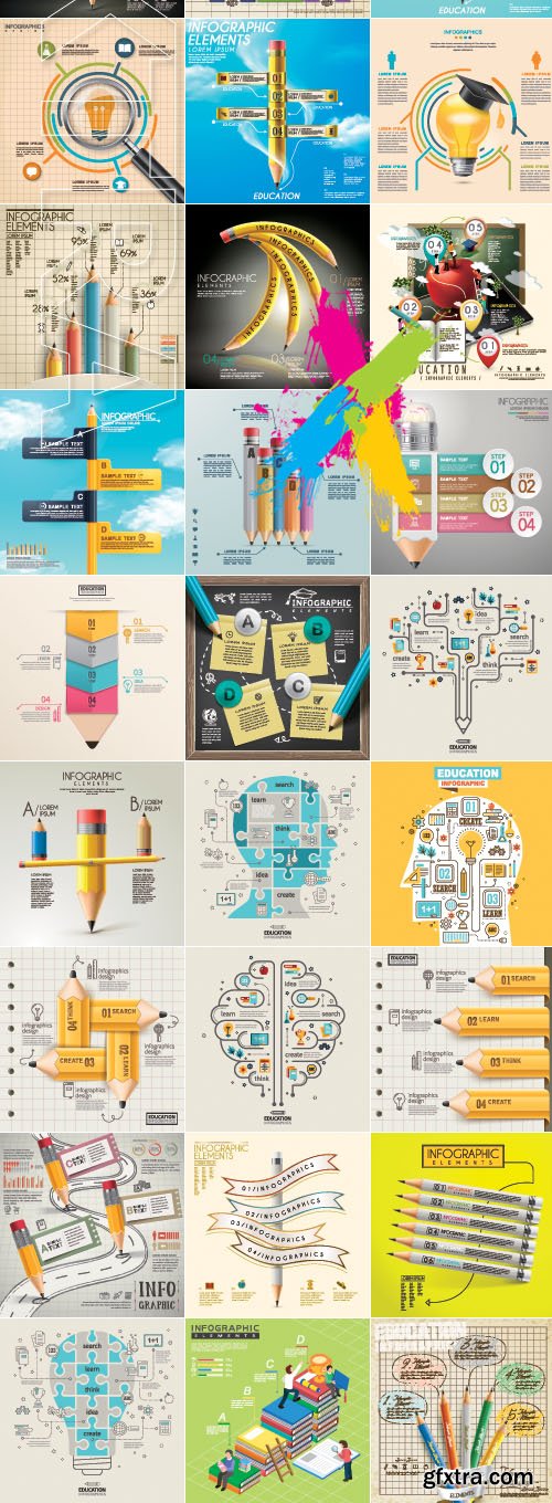 Infographic and diagram business design vector 51