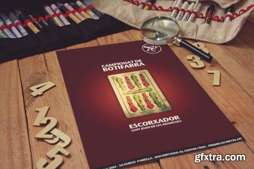 CreativeMarket Sketch Poster Mockup 3 562409