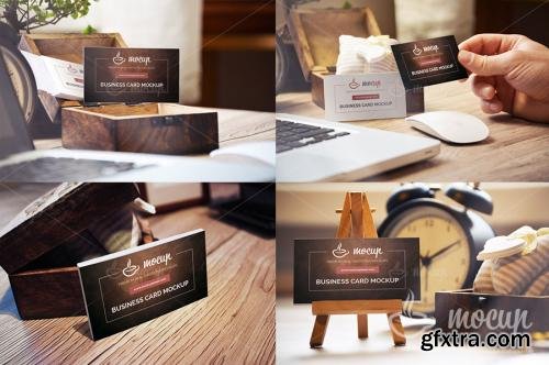 CreativeMarket 10 PSD Business Card Mockups W1 184334