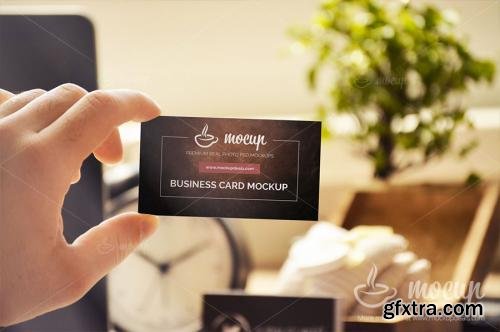 CreativeMarket 10 PSD Business Card Mockups W1 184334