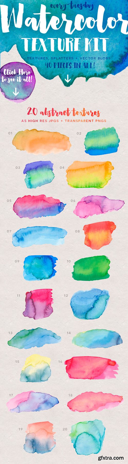 CM 243959 - Watercolor Texture Kit