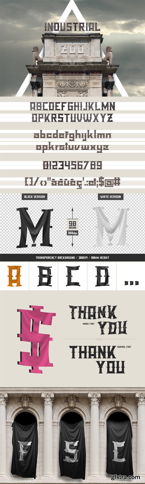 Industrial Zoo - font pack - CM 2752