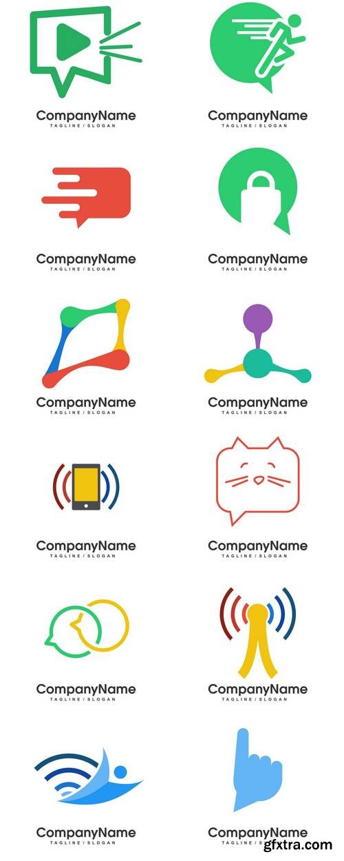 Communication Logo Icon Vector