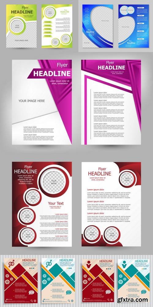 Vector Flyer Template Design for Business Brochure, Leaflet or Magazine Cover