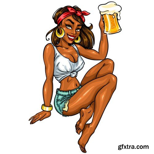 Girl with beer