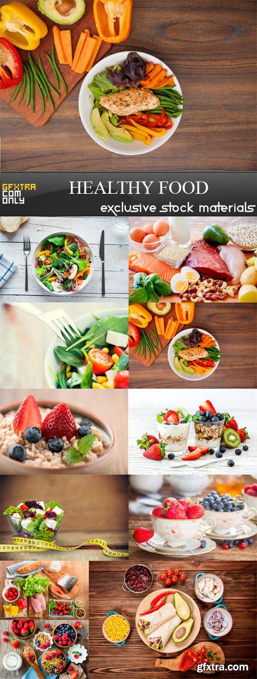 Healthy Food - 10 x JPEGs