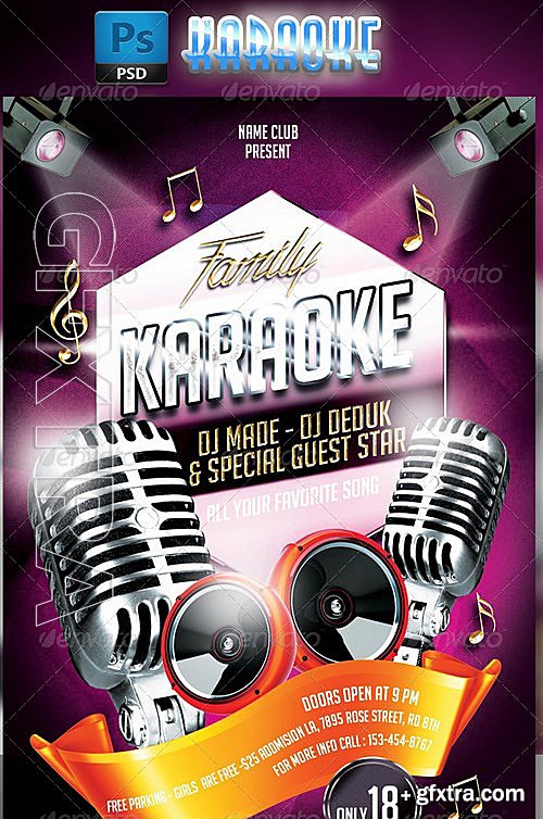 GraphicRiver - Karaoke Flyer Template 7763861