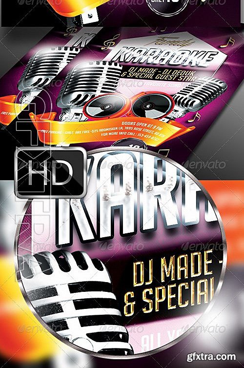 GraphicRiver - Karaoke Flyer Template 7763861