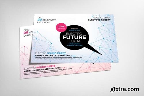 CreativeMarket Electro Future Flyer Template 567178