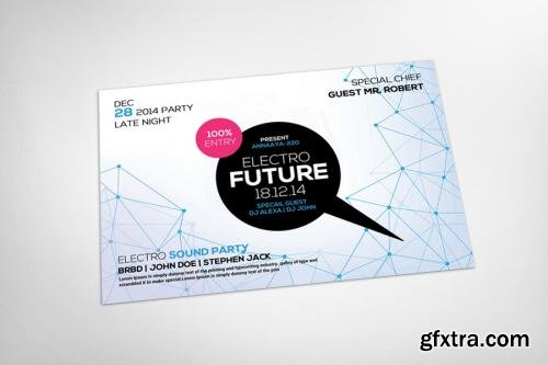 CreativeMarket Electro Future Flyer Template 567178