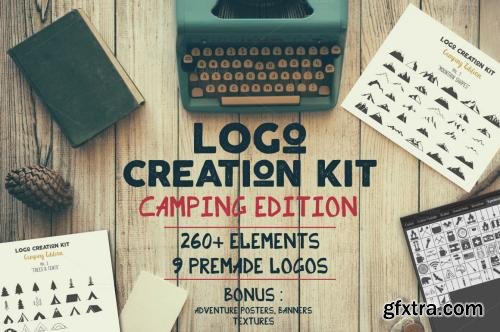 CreativeMarket Logo Creation Kit - Camping Edition 509874