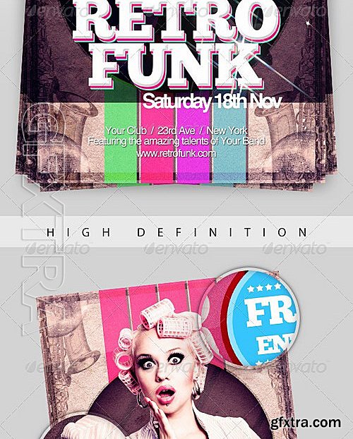 GraphicRiver - Retro Fancy Dress - Sexy & Retro A5 Flyer Template 533956