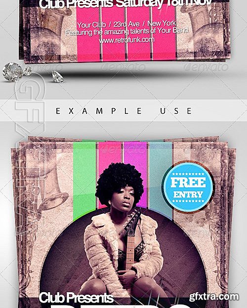 GraphicRiver - Retro Fancy Dress - Sexy & Retro A5 Flyer Template 533956