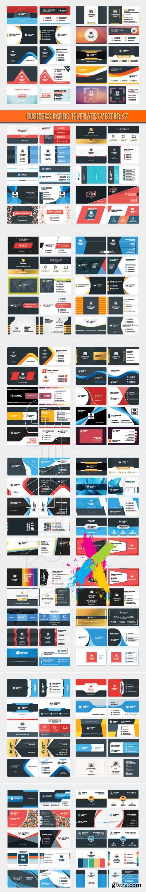 Business Cards Templates vector 47