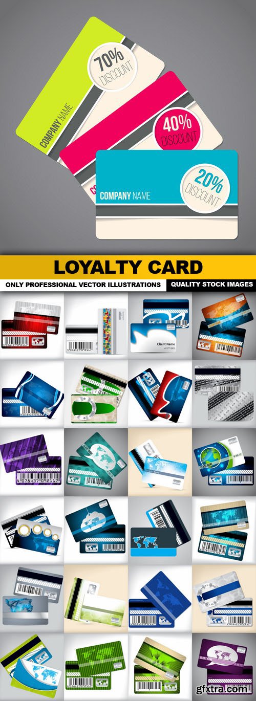 Loyalty Card - 25 Vector