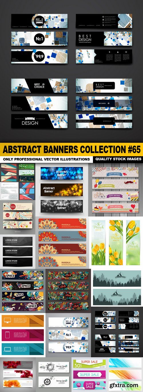 Abstract Banners Collection #65 - 20 Vectors