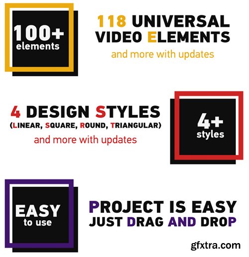 Videohive 100+ Universal Video Elements Pack 14899237