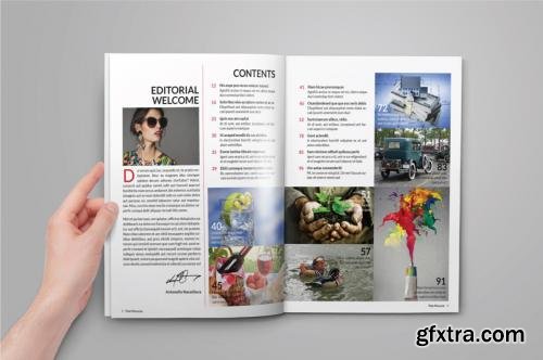 CreativeMarket Fibre Magazine Template 184540