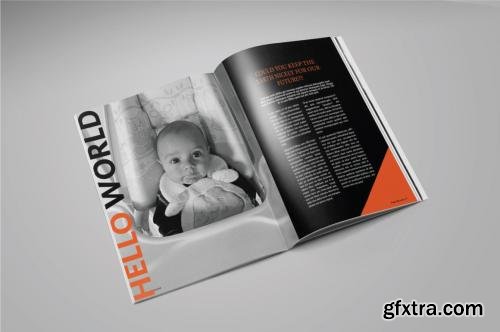 CreativeMarket Fibre Magazine Template 184540