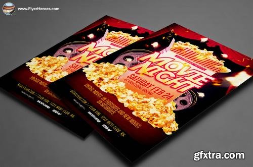 CreativeMarket Movie Night Flyer Template 177879