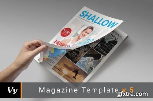 CreativeMarket Shallow Magazine Template 178382