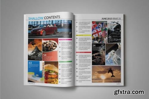 CreativeMarket Shallow Magazine Template 178382