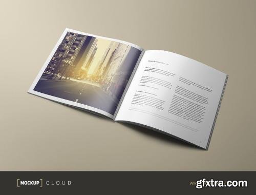 CreativeMarket Square Brochure Mock-Up 178056